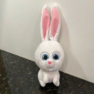 TY Secret Life of Pets Snowball Bunny Rabbit Toy Factory Doll 9” White Plush BM1